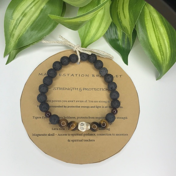 Strength & Protection Crystal/gemstone bracelet - Picture 4 of 5